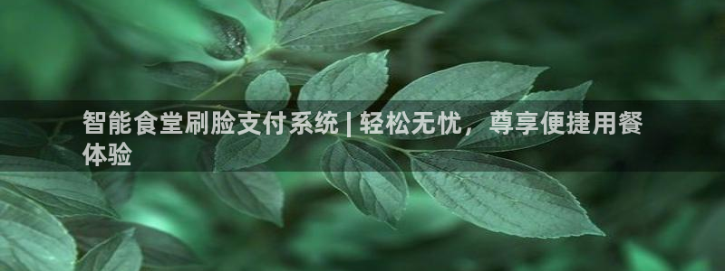 z6com尊龙凯时百家乐：智能食堂刷脸支付系统 | 轻松无忧